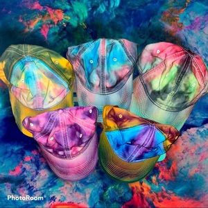 🚨BOGO❗️NWT!🧢CUSTOM MADE TIE-DYE🧢'S! 5 GROOVY Color Choices, Unisex